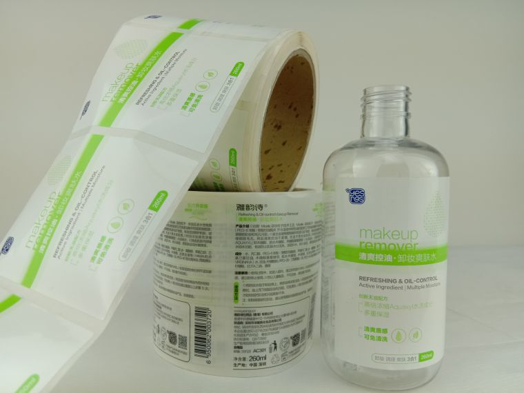 化妝品瓶貼不干膠