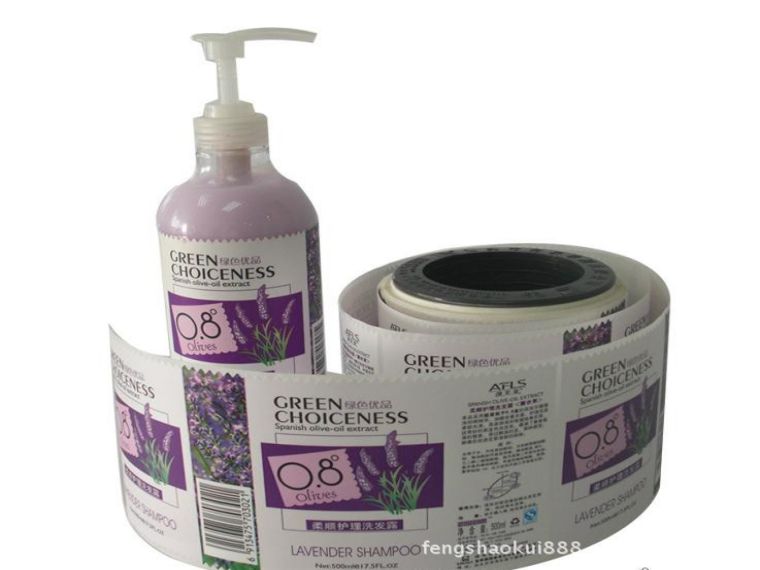 洗發水不干膠標簽