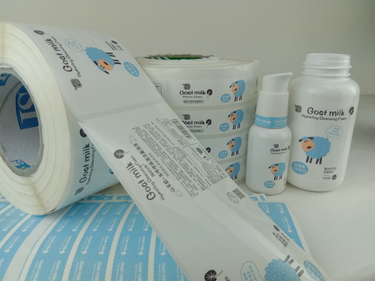 化妝品瓶貼不干膠